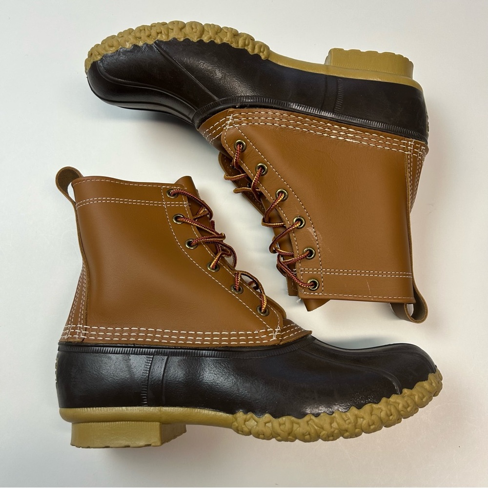 L.L. Bean Men’s Duck Boots Size 8M Brown & Tan NWOT